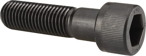 Unbrako - 7/8-9 UNC Hex Socket Drive, Socket Cap Screw - Alloy Steel, Black Oxide Finish, 3-1/4" Length Under Head - Exact Tooling