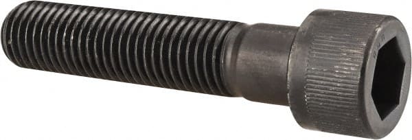 Unbrako - 7/8-9 UNC Hex Socket Drive, Socket Cap Screw - Alloy Steel, Black Oxide Finish, 4" Length Under Head - Exact Tooling