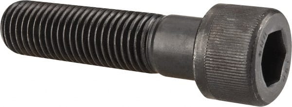 Unbrako - 1-8 UNC Hex Socket Drive, Socket Cap Screw - Alloy Steel, Black Oxide Finish, 4" Length Under Head - Exact Tooling
