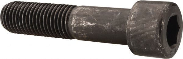 Unbrako - 1-8 UNC Hex Socket Drive, Socket Cap Screw - Alloy Steel, Black Oxide Finish, 4-1/2" Length Under Head - Exact Tooling
