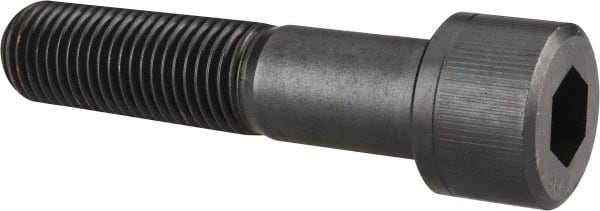Unbrako - 1-1/4 - 7 UNC Hex Socket Drive, Socket Cap Screw - Alloy Steel, Black Oxide Finish, 5-1/2" Length Under Head - Exact Tooling