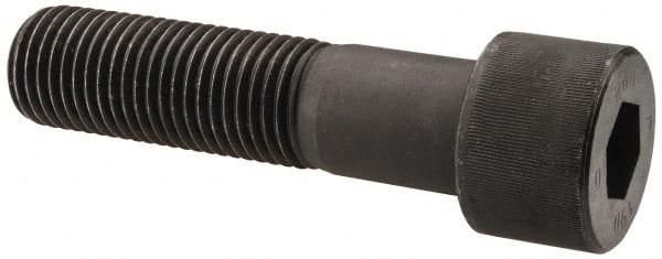 Unbrako - 1-1/2 - 6 UNC Hex Socket Drive, Socket Cap Screw - Alloy Steel, Black Oxide Finish, 6" Length Under Head - Exact Tooling