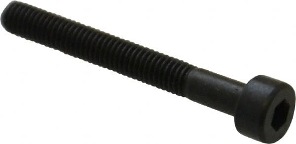 Unbrako - M3x0.50 Metric Coarse Hex Socket Drive, Socket Cap Screw - Grade 12.9 Alloy Steel, Black Oxide Finish, 25mm Length Under Head - Exact Tooling