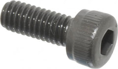 Unbrako - M4x0.70 Metric Coarse Hex Socket Drive, Socket Cap Screw - Grade 12.9 Alloy Steel, Black Oxide Finish, 10mm Length Under Head - Exact Tooling