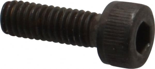 Unbrako - M4x0.70 Metric Coarse Hex Socket Drive, Socket Cap Screw - Grade 12.9 Alloy Steel, Black Oxide Finish, 12mm Length Under Head - Exact Tooling