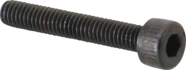 Unbrako - M4x0.70 Metric Coarse Hex Socket Drive, Socket Cap Screw - Grade 12.9 Alloy Steel, Black Oxide Finish, 25mm Length Under Head - Exact Tooling