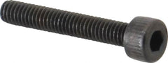 Unbrako - M4x0.70 Metric Coarse Hex Socket Drive, Socket Cap Screw - Grade 12.9 Alloy Steel, Black Oxide Finish, 25mm Length Under Head - Exact Tooling