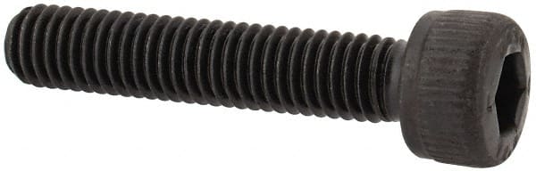 Unbrako - M5x0.80 Metric Coarse Hex Socket Drive, Socket Cap Screw - Grade 12.9 Alloy Steel, Black Oxide Finish, 25mm Length Under Head - Exact Tooling