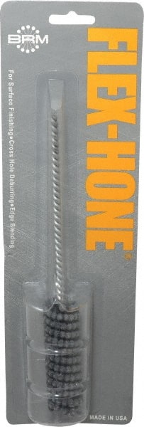 Brush Research Mfg. - 7/8" Bore Diam, 180 Grit, Silicon Carbide Flexible Hone - Extra Fine, 8" OAL - Exact Tooling