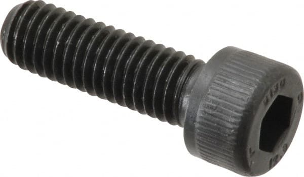 Unbrako - M8x1.25 Metric Coarse Hex Socket Drive, Socket Cap Screw - Grade 12.9 Alloy Steel, Black Oxide Finish, 25mm Length Under Head - Exact Tooling