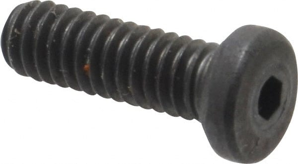 Unbrako - #8-32 UNC Hex Socket Drive, Low Socket Cap Screw - Alloy Steel, Black Oxide Finish, 1/2" Length Under Head - Exact Tooling