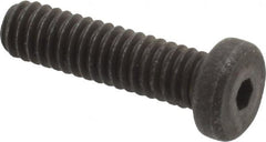 Unbrako - #8-32 UNC Hex Socket Drive, Low Socket Cap Screw - Alloy Steel, Black Oxide Finish, 5/8" Length Under Head - Exact Tooling