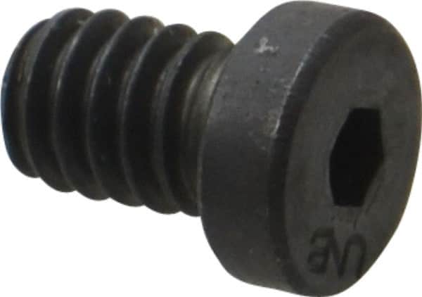 Unbrako - 1/4-20 UNC Hex Socket Drive, Low Socket Cap Screw - Alloy Steel, Black Oxide Finish, 3/8" Length Under Head - Exact Tooling