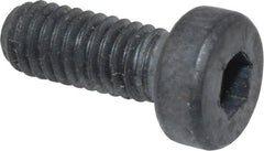 Unbrako - M4x0.70 Metric Coarse Hex Socket Drive, Low Socket Cap Screw - Grade 10.9 Alloy Steel, Black Oxide Finish, 10mm Length Under Head - Exact Tooling