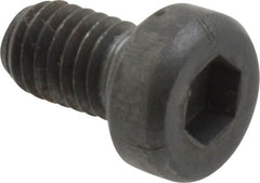 Unbrako - M5x0.80 Metric Coarse Hex Socket Drive, Low Socket Cap Screw - Grade 10.9 Alloy Steel, Black Oxide Finish, 8mm Length Under Head - Exact Tooling