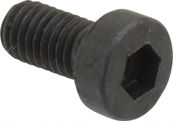 Unbrako - M5x0.80 Metric Coarse Hex Socket Drive, Low Socket Cap Screw - Grade 10.9 Alloy Steel, Black Oxide Finish, 10mm Length Under Head - Exact Tooling