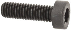Unbrako - M5x0.80 Metric Coarse Hex Socket Drive, Low Socket Cap Screw - Grade 10.9 Alloy Steel, Black Oxide Finish, 16mm Length Under Head - Exact Tooling