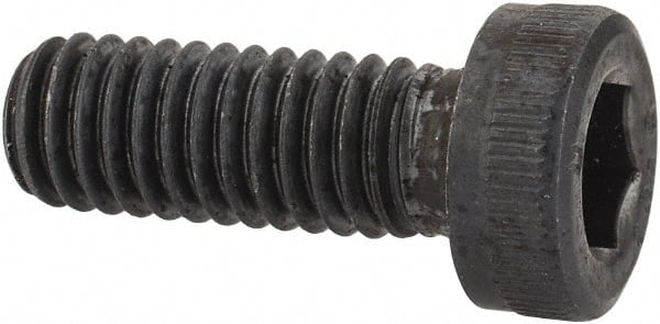 Unbrako - M6x1.00 Metric Coarse Hex Socket Drive, Low Socket Cap Screw - Grade 10.9 Alloy Steel, Black Oxide Finish, 16mm Length Under Head - Exact Tooling