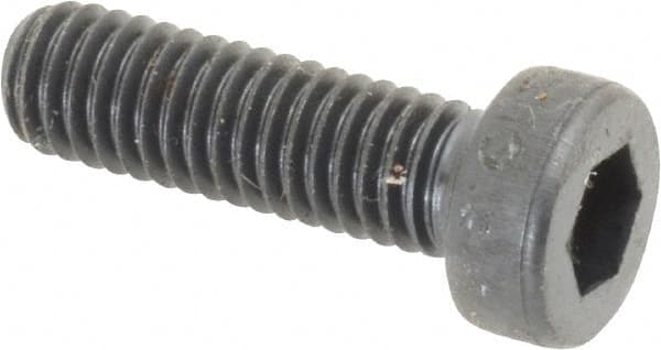 Unbrako - M6x1.00 Metric Coarse Hex Socket Drive, Low Socket Cap Screw - Grade 10.9 Alloy Steel, Black Oxide Finish, 20mm Length Under Head - Exact Tooling