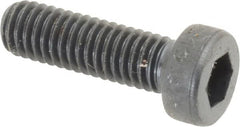 Unbrako - M6x1.00 Metric Coarse Hex Socket Drive, Low Socket Cap Screw - Grade 10.9 Alloy Steel, Black Oxide Finish, 20mm Length Under Head - Exact Tooling