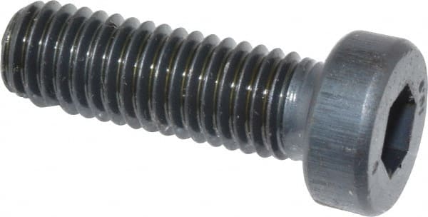 Unbrako - M8x1.25 Metric Coarse Hex Socket Drive, Low Socket Cap Screw - Grade 10.9 Alloy Steel, Black Oxide Finish, 25mm Length Under Head - Exact Tooling
