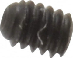 Unbrako - #1-72 UNF, 3/32" OAL, Cup Point Set Screw - Grade 8 Alloy Steel, 0.035" Key - Exact Tooling