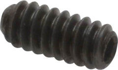 Unbrako - #4-40 UNC, 1/4" OAL, Cup Point Set Screw - Grade 8 Alloy Steel, 0.05" Key - Exact Tooling