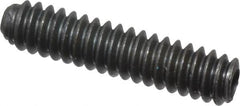 Unbrako - #4-40 UNC, 1/2" OAL, Cup Point Set Screw - Grade 8 Alloy Steel, 0.05" Key - Exact Tooling