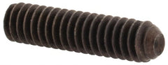 Unbrako - #5-40 UNC, 1/2" OAL, Cup Point Set Screw - Grade 8 Alloy Steel, 1/16" Key - Exact Tooling
