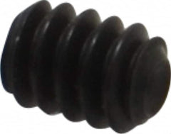 Unbrako - #6-32 UNC, 3/16" OAL, Cup Point Set Screw - Grade 8 Alloy Steel, 1/16" Key - Exact Tooling