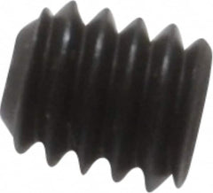 Unbrako - #8-32 UNC, 3/16" OAL, Cup Point Set Screw - Grade 8 Alloy Steel, 5/64" Key - Exact Tooling