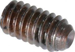Unbrako - #8-32 UNC, 5/16" OAL, Cup Point Set Screw - Grade 8 Alloy Steel, 5/64" Key - Exact Tooling