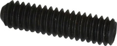 Unbrako - #8-32 UNC, 5/8" OAL, Cup Point Set Screw - Grade 8 Alloy Steel, 5/64" Key - Exact Tooling