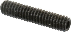 Unbrako - #8-32 UNC, 3/4" OAL, Cup Point Set Screw - Grade 8 Alloy Steel, 5/64" Key - Exact Tooling