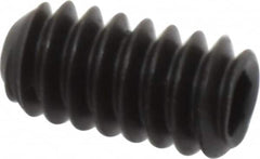 Unbrako - #10-24 UNC, 3/8" OAL, Cup Point Set Screw - Grade 8 Alloy Steel, 3/32" Key - Exact Tooling