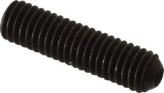 Unbrako - #10-32 UNF, 3/4" OAL, Cup Point Set Screw - Grade 8 Alloy Steel, 3/32" Key - Exact Tooling