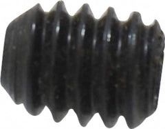 Unbrako - 1/4-20 UNC, 5/16" OAL, Cup Point Set Screw - Grade 8 Alloy Steel, 1/8" Key - Exact Tooling