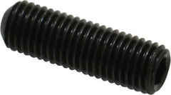 Unbrako - 5/16-24 UNF, 1" OAL, Cup Point Set Screw - Grade 8 Alloy Steel, 3/32" Key - Exact Tooling