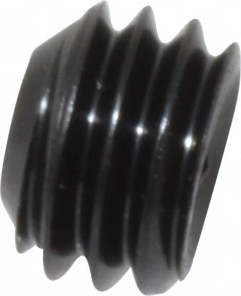 Unbrako - 3/8-16 UNC, 1/4" OAL, Cup Point Set Screw - Grade 8 Alloy Steel, 3/16" Key - Exact Tooling