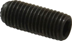 Unbrako - 5/16-24 UNF, 3/4" OAL, Knurled Cup Point Set Screw - Grade 8 Alloy Steel, 5/32" Key - Exact Tooling