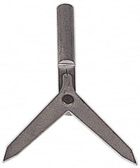 PEC Tools - 8 mm Head Diam, 3/8" Shank Diam, Double End, Mechanical Round Bar Center Finder - Cylindrical Contact - Exact Tooling