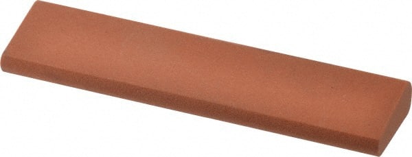 Norton - 4" Long x 1" Diam x 7/16" Thick, Aluminum Oxide Sharpening Stone - Round, Fine Grade - Exact Tooling