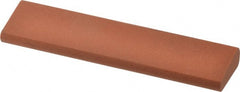 Norton - 4" Long x 1" Diam x 7/16" Thick, Aluminum Oxide Sharpening Stone - Round, Fine Grade - Exact Tooling