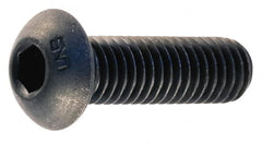 Unbrako - 5/8-11 UNC Hex Socket Drive, Button Screw - Alloy Steel, Black Oxide Finish, 2" Length Under Head - Exact Tooling