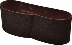 Norton - 4" Wide x 24" OAL, 36 Grit, Aluminum Oxide Abrasive Belt - Aluminum Oxide, Very Coarse, Coated, X Weighted Cloth Backing, Series R228 - Exact Tooling