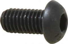 Unbrako - M8x1.25 Metric Coarse Hex Socket Drive, Button Screw - Alloy Steel, Black Oxide Finish, 16mm Length Under Head - Exact Tooling