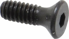 Unbrako - #5-40 UNC Hex Socket Drive, 82° Flat Screw - Alloy Steel, Black Oxide Finish, 3/8" OAL - Exact Tooling