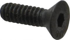 Unbrako - #10-24 UNC Hex Socket Drive, 82° Flat Screw - Alloy Steel, Black Oxide Finish, 5/8" OAL - Exact Tooling