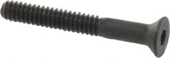 Unbrako - #10-24 UNC Hex Socket Drive, 82° Flat Screw - Alloy Steel, Black Oxide Finish, 1-1/2" OAL - Exact Tooling