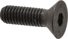 Unbrako - #10-32 UNF Hex Socket Drive, 82° Flat Screw - Alloy Steel, Black Oxide Finish, 5/8" OAL - Exact Tooling